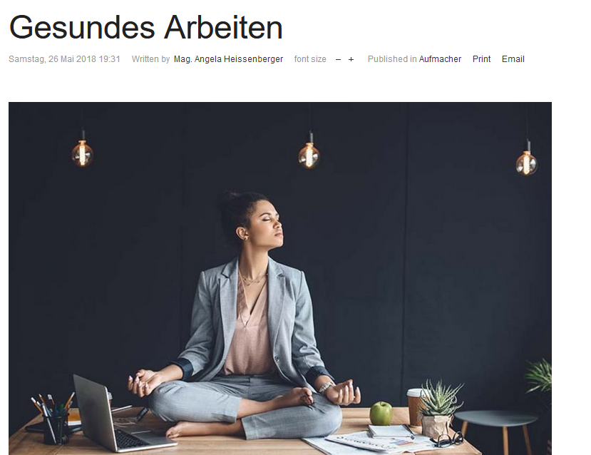 report - Gesundes Arbeiten